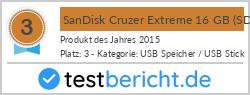 SanDisk Cruzer Extreme 16 GB (SDCZ80-016G-X46)
