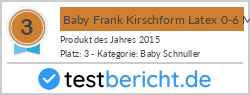 Baby Frank Kirschform Latex 0-6 Monate 2 Stk. blau/Petrol