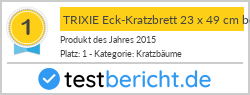 TRIXIE Eck-Kratzbrett 23 x 49 cm beige