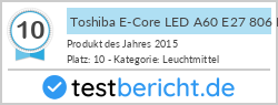 Toshiba E-Core LED A60 E27 806 Lumen 9,5 Watt