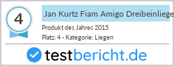 Jan Kurtz Fiam Amigo Dreibeinliege Aluminium/Textilene taupe/grau (492147)