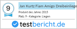 Jan Kurtz Fiam Amigo Dreibeinliege Aluminium/Textilene silbergrau (471203)