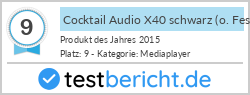 Cocktail Audio X40 schwarz (o. Festplatte)