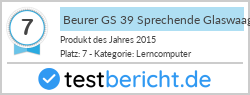 Beurer GS 39 Sprechende Glaswaage