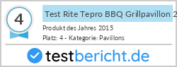 Test Rite Tepro BBQ Grillpavillon 246 x 154 cm