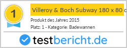 Villeroy & Boch Subway 180 x 80 cm weiß alpin (UBA180SUB2V-01)