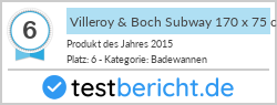 Villeroy & Boch Subway 170 x 75 cm weiß alpin (UBA170SUB2V-01)