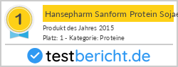 Hansepharm Sanform Protein Sojaeiweiss Vanille Pulver (425 g)