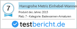 Hansgrohe Metris Einhebel-Wannenmischer (Chrom, 31480000)
