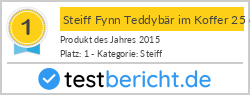 Steiff Fynn Teddybär im Koffer 25 cm