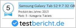 Samsung Galaxy Tab S2 9.7 32 GB WiFi Schwarz (SM-T810NZKEDBT)