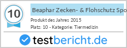 Beaphar Zecken- & Flohschutz Spot-On für kleine Hunde bis 15 kg (3 x 1 ml)