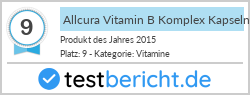Allcura Vitamin B Komplex Kapseln (90 Stk.)