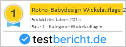 Rotho-Babydesign Wickelauflage 2-Keil Weiß