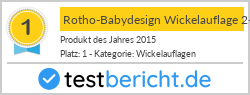 Rotho-Babydesign Wickelauflage 2-Keil Weiß