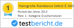 Hansgrohe Raindance Select E 360 1jet Showerpipe (chrom, 27112000)