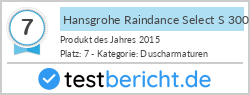 Hansgrohe Raindance Select S 300 1jet Showerpipe (27114000)