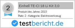 Einhell TE-CI 18 Li Kit 3,0